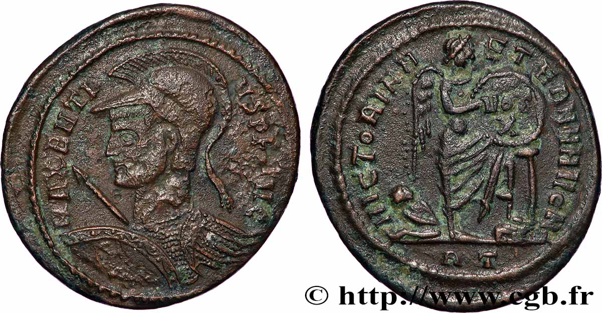 MAXENTIUS Demi-follis ou demi-nummus SS