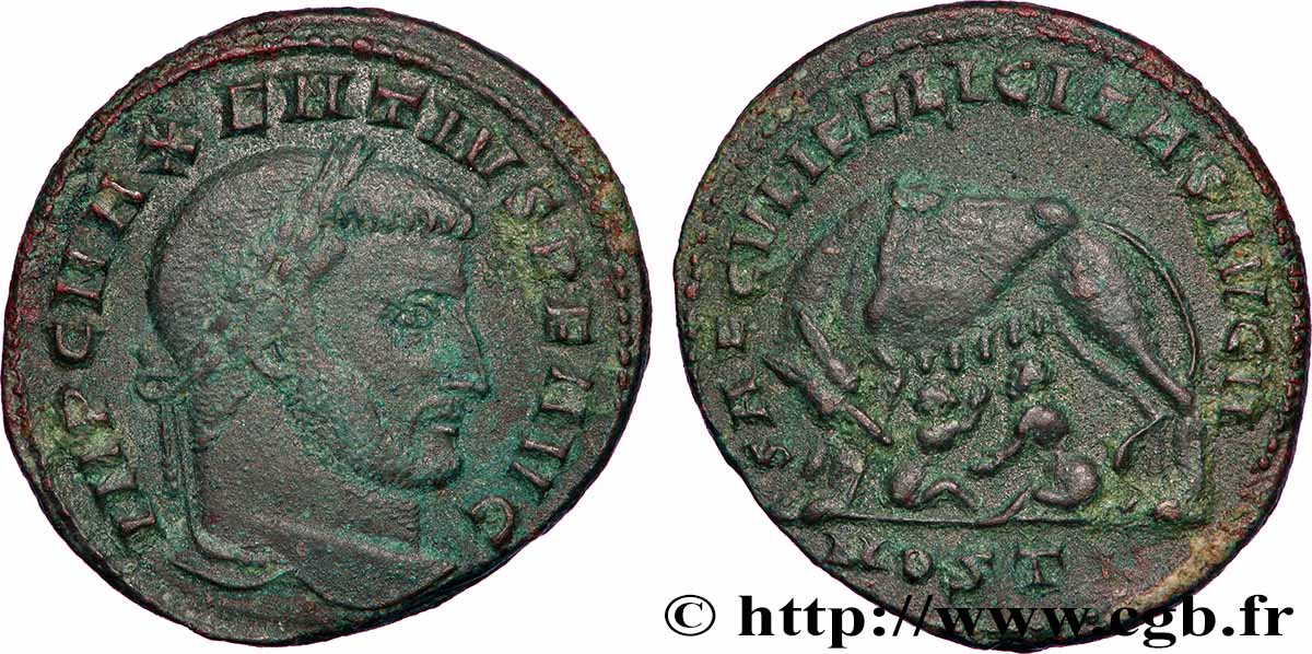 MAXENTIUS Follis ou nummus XF