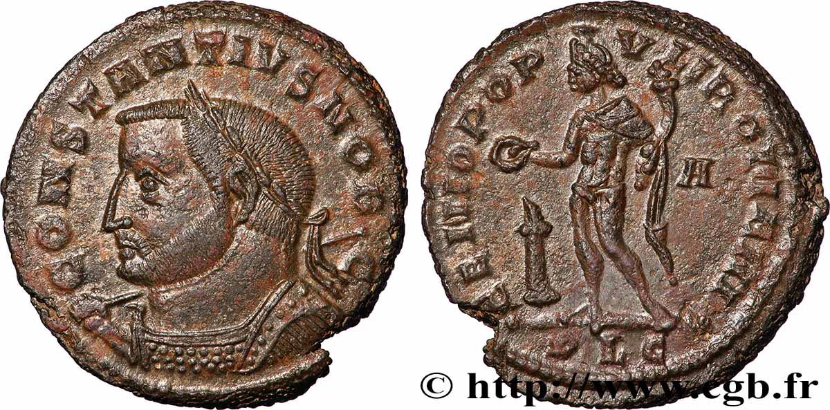CONSTANCE Ier CHLORE Follis ou nummus SPL