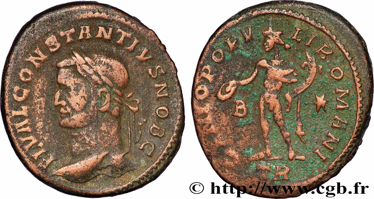 CONSTANTIUS I Follis ou nummus VF