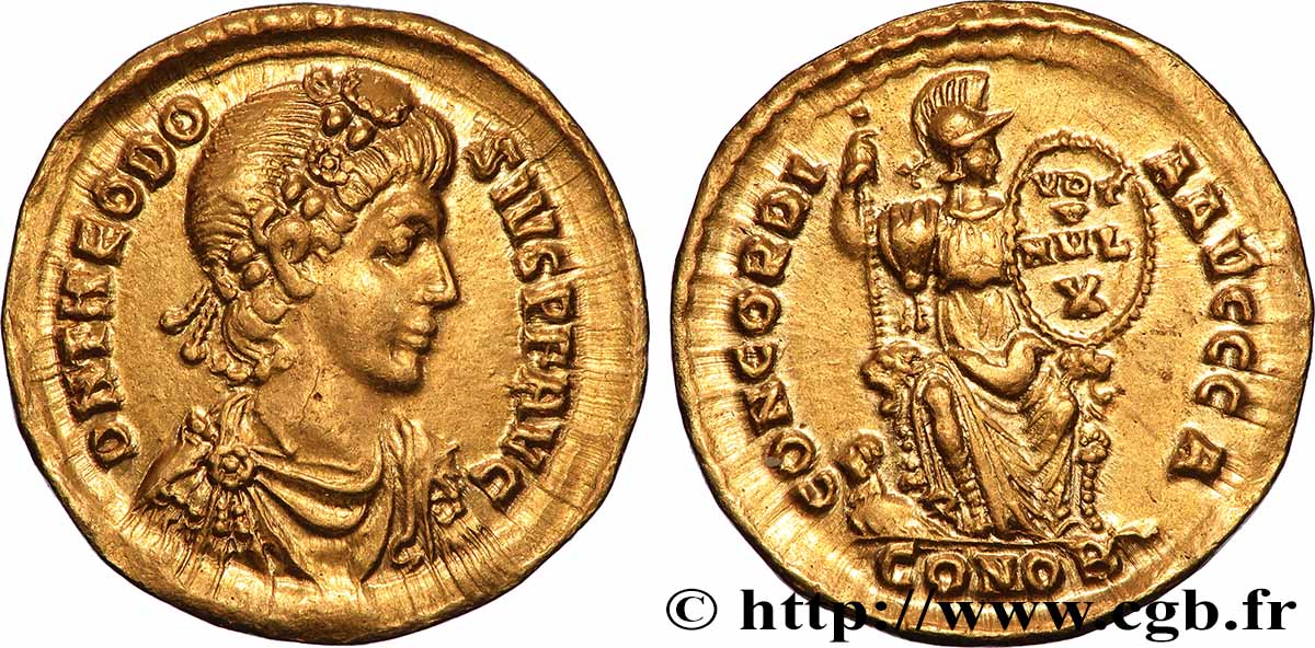 THÉODOSE Ier Solidus SUP