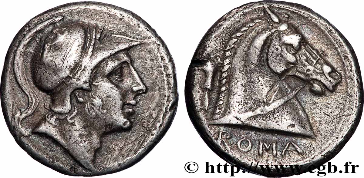 RÖMISCHE REPUBLIK - ANONYM Didrachme romano-campanien ou nummus fVZ