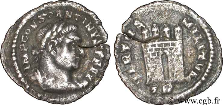 CONSTANTIN Ier LE GRAND Demi-argenteus TB+