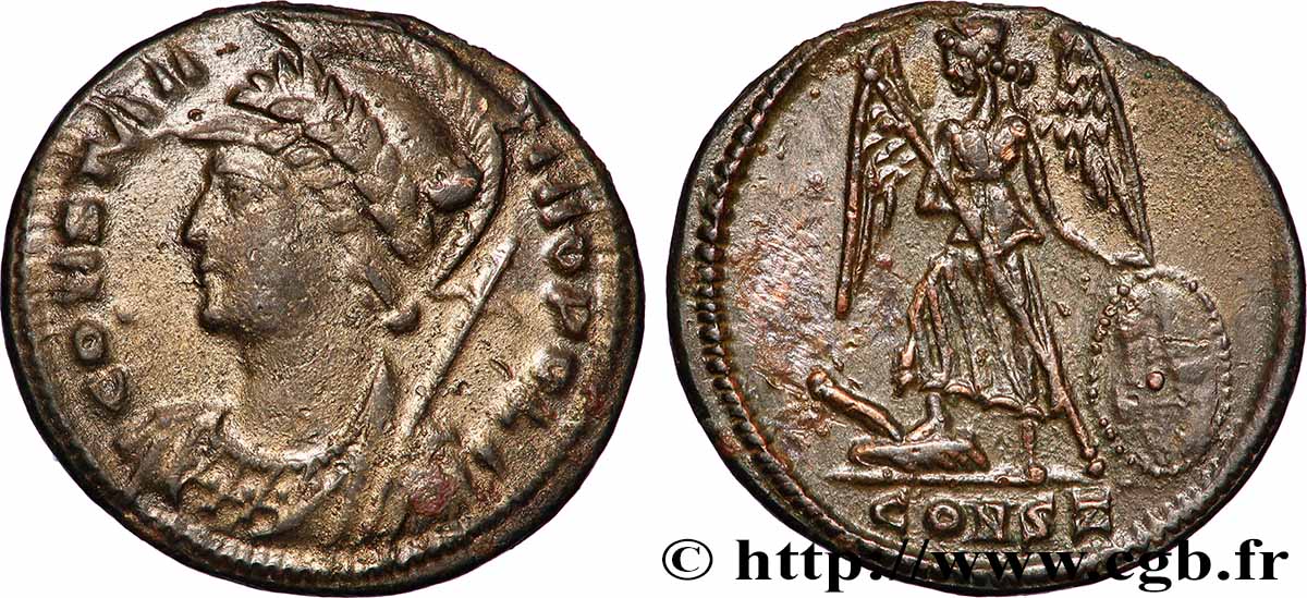 CONSTANTINOPOLIS Centenionalis ou nummus XF/AU