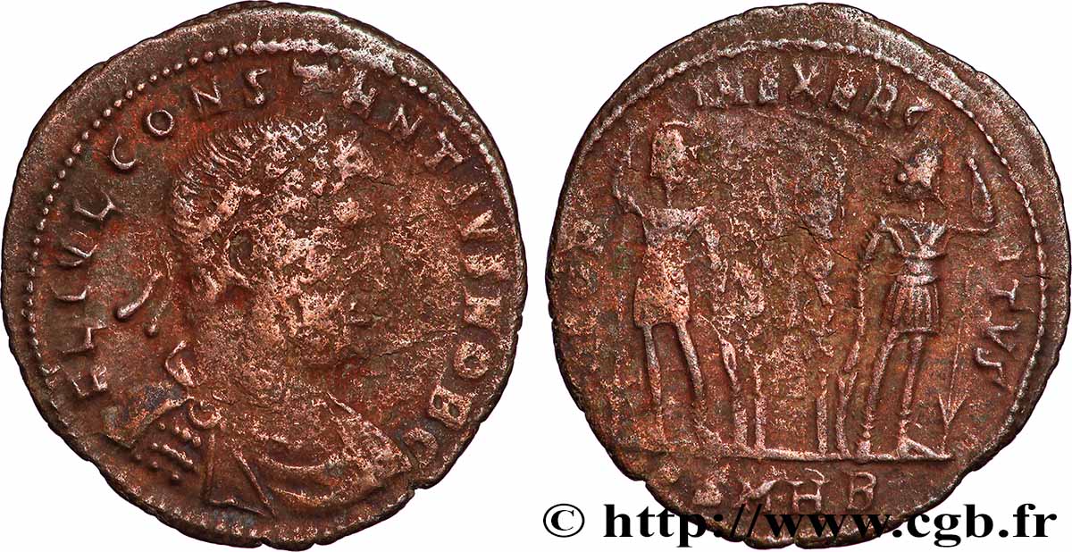 CONSTANTIUS II Centenionalis ou nummus VF