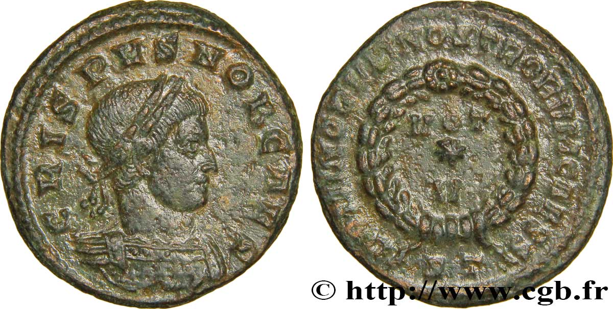 CRISPUS Centenionalis ou nummus AU