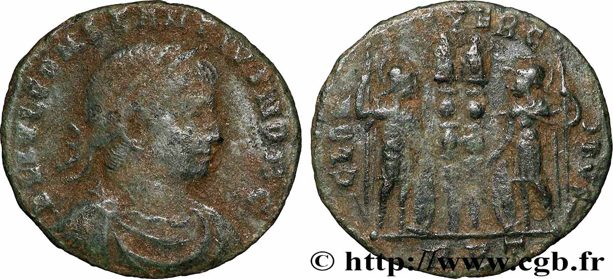 CONSTANTIUS II Centenionalis ou nummus VF
