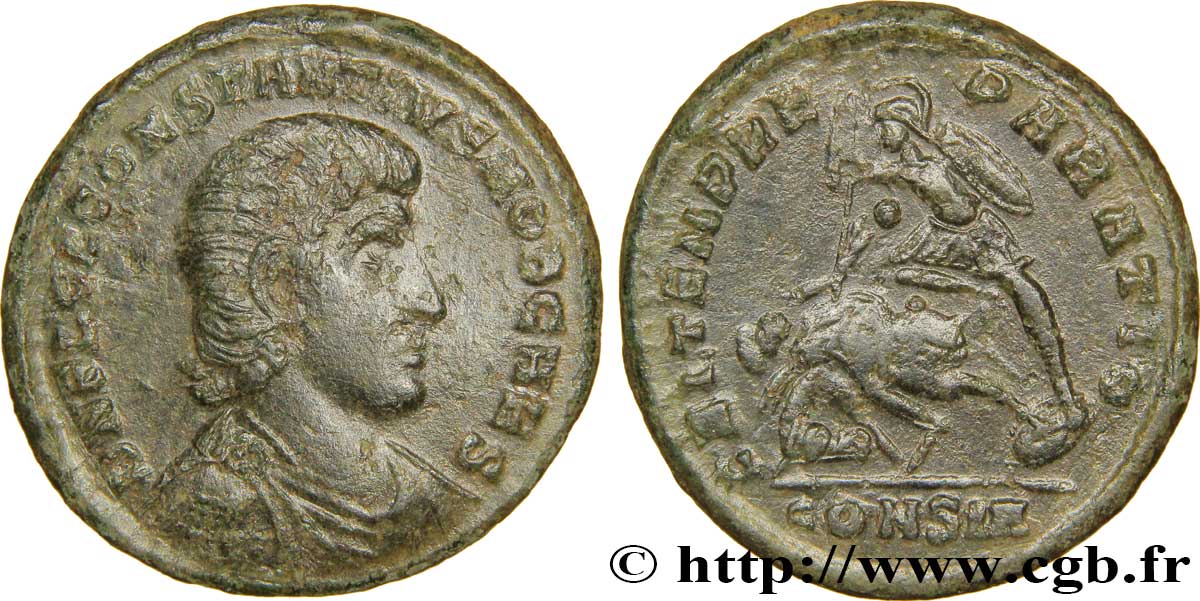 CONSTANTIUS GALLUS Maiorina réduite, (PB, Æ 3) AU
