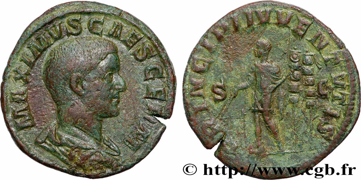 MAXIMUS CAESAR Sesterce XF/VF