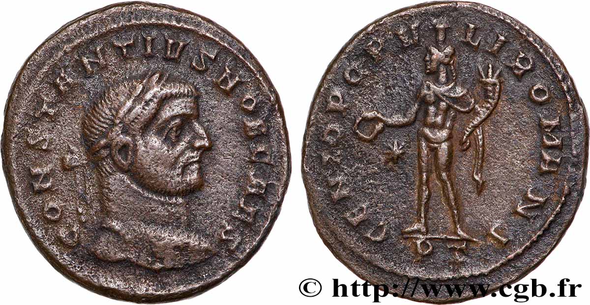 CONSTANTIUS I Follis ou nummus AU