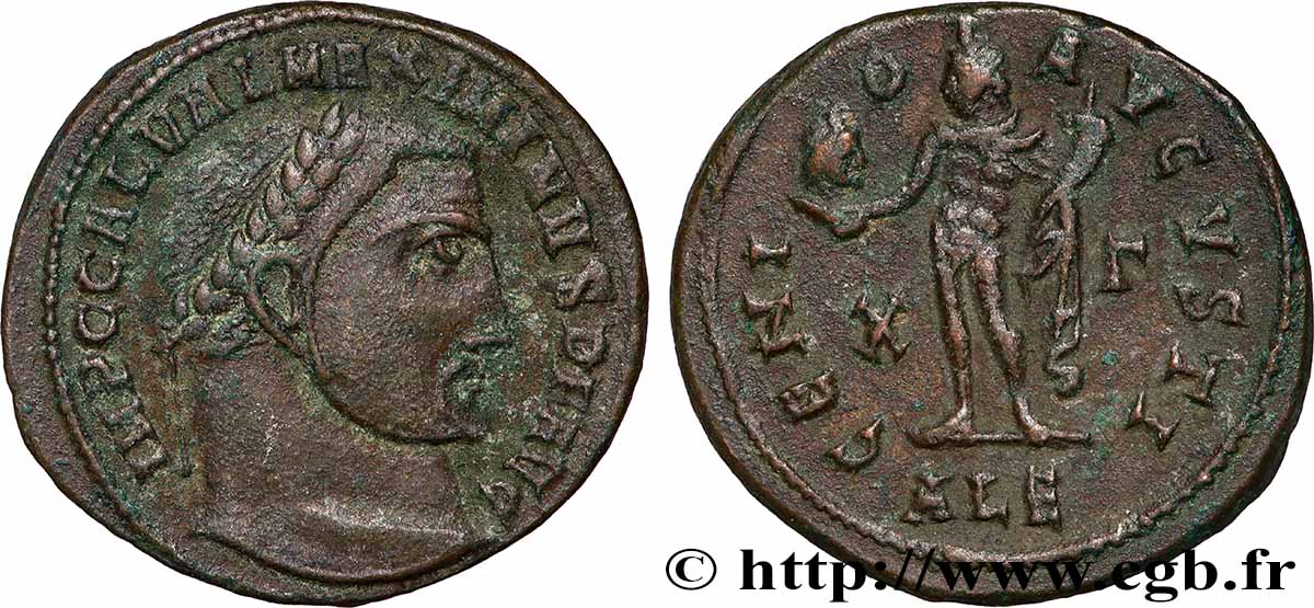 MAXIMINO II DAZA Follis ou nummus MBC+