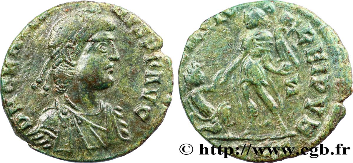 GRATIEN Maiorina pecunia, (MB, Æ 2) TTB+