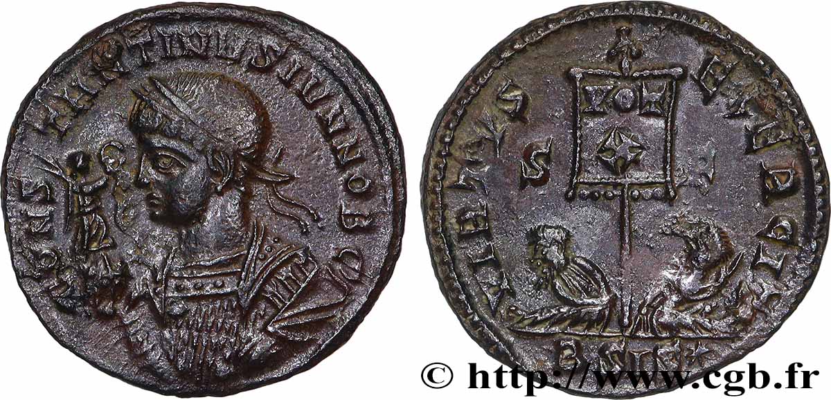 CONSTANTIN II Centenionalis ou nummus SUP