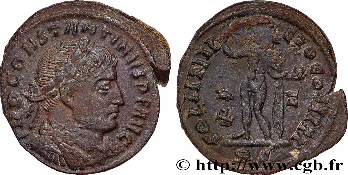 CONSTANTINO I EL MAGNO Follis ou nummus MBC+/MBC