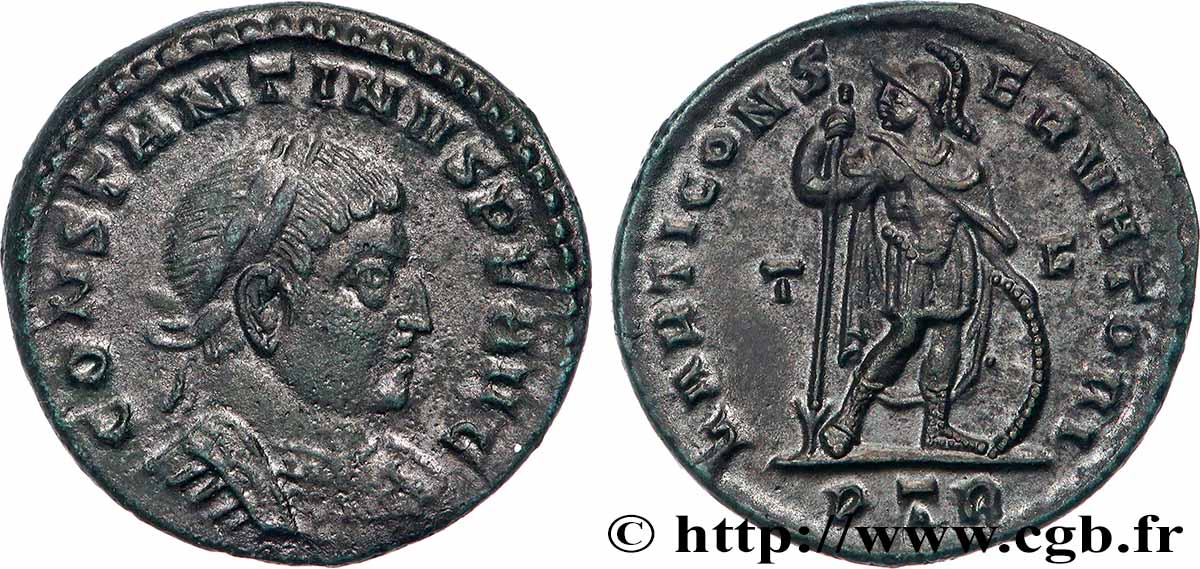 CONSTANTINE I THE GREAT Follis ou nummus AU/AU