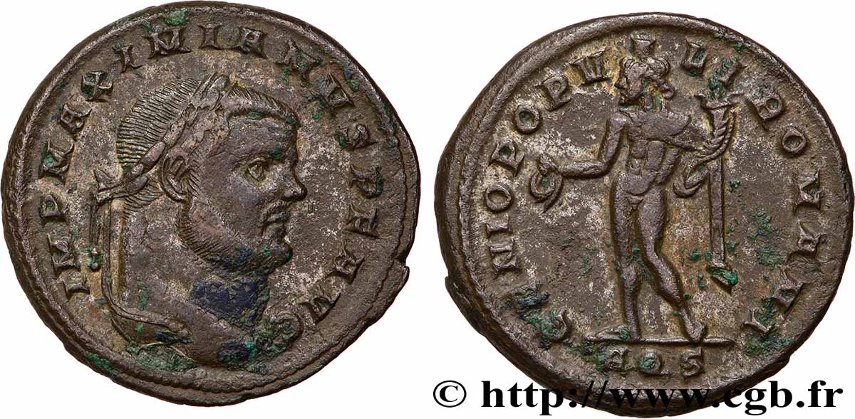 MAXIMIANUS HERCULIUS Follis ou nummus AU