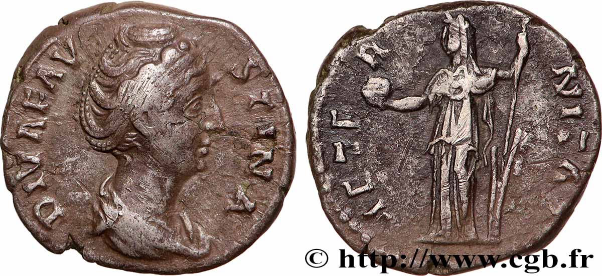 FAUSTINA MAJOR Denier XF