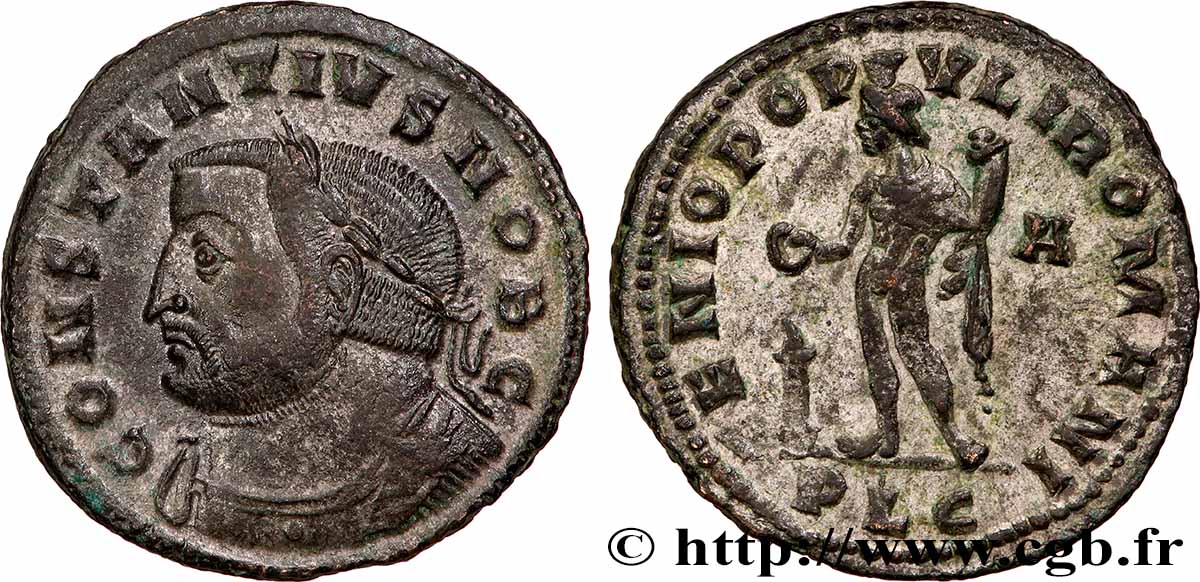 CONSTANCE Ier CHLORE Follis ou nummus SUP/TTB+