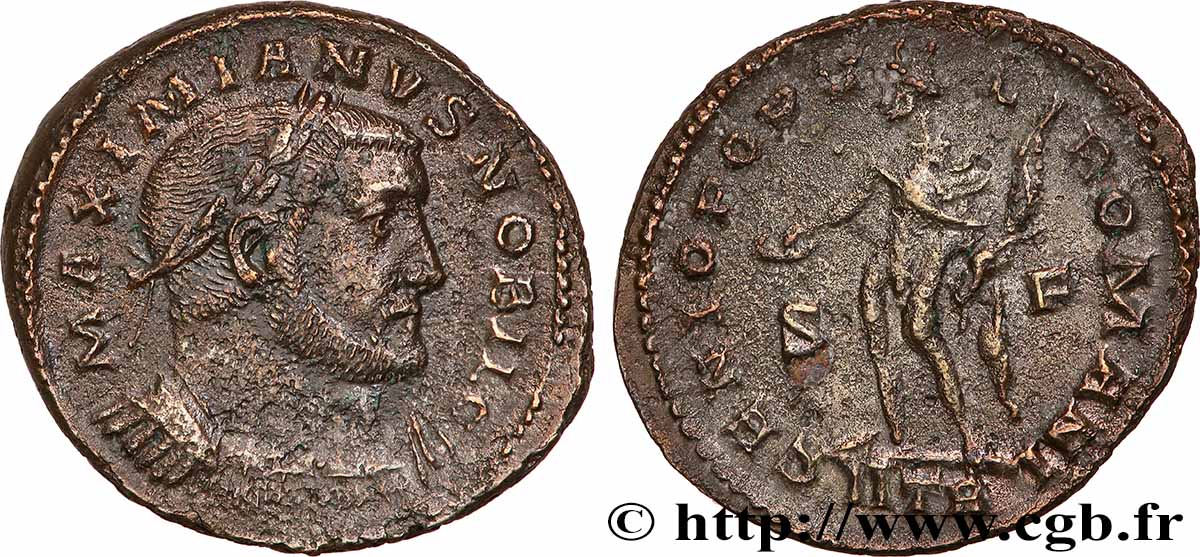 GALÈRE Follis ou nummus TTB+