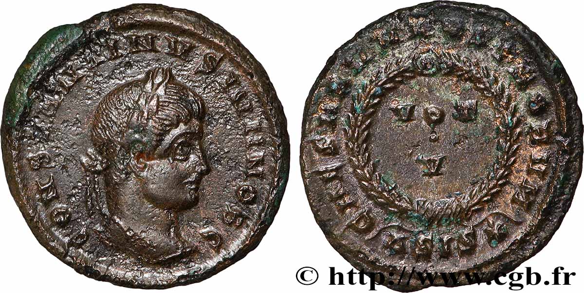 CONSTANTIN II Centenionalis ou nummus TTB+