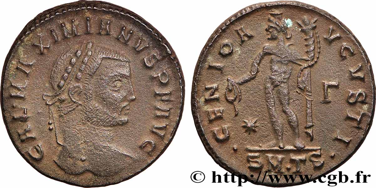 GALERIO Follis ou nummus q.BB/BB