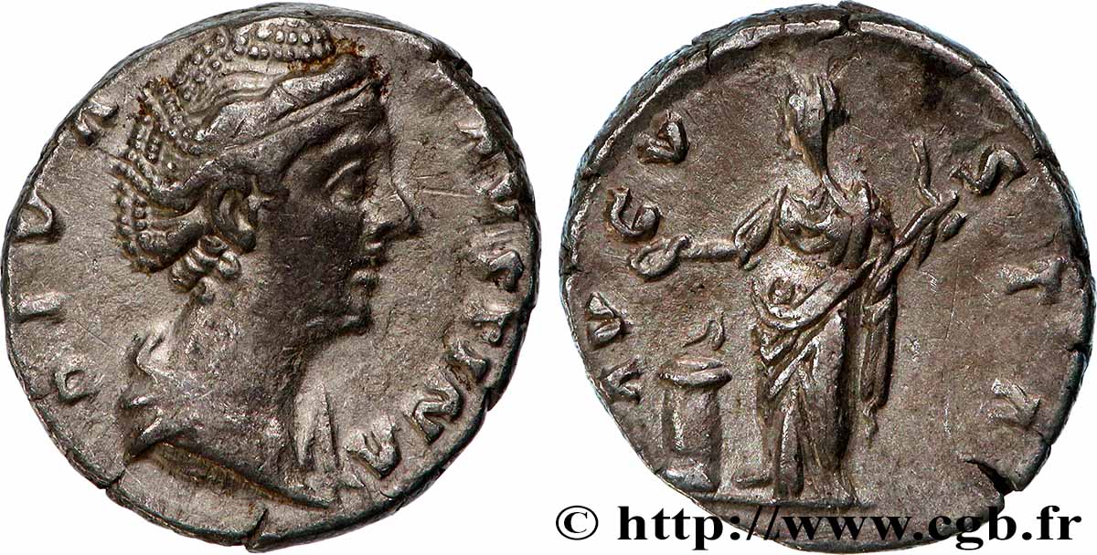 FAUSTINA MAJOR Denier XF