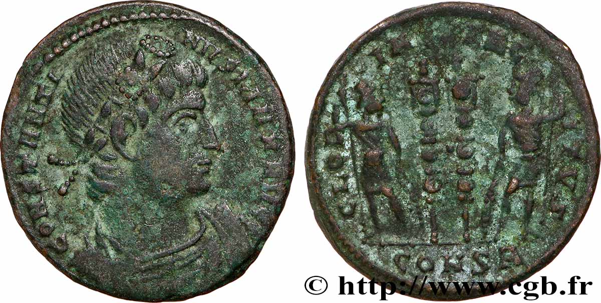 CONSTANTINUS I DER GROßE Centenionalis ou nummus SS