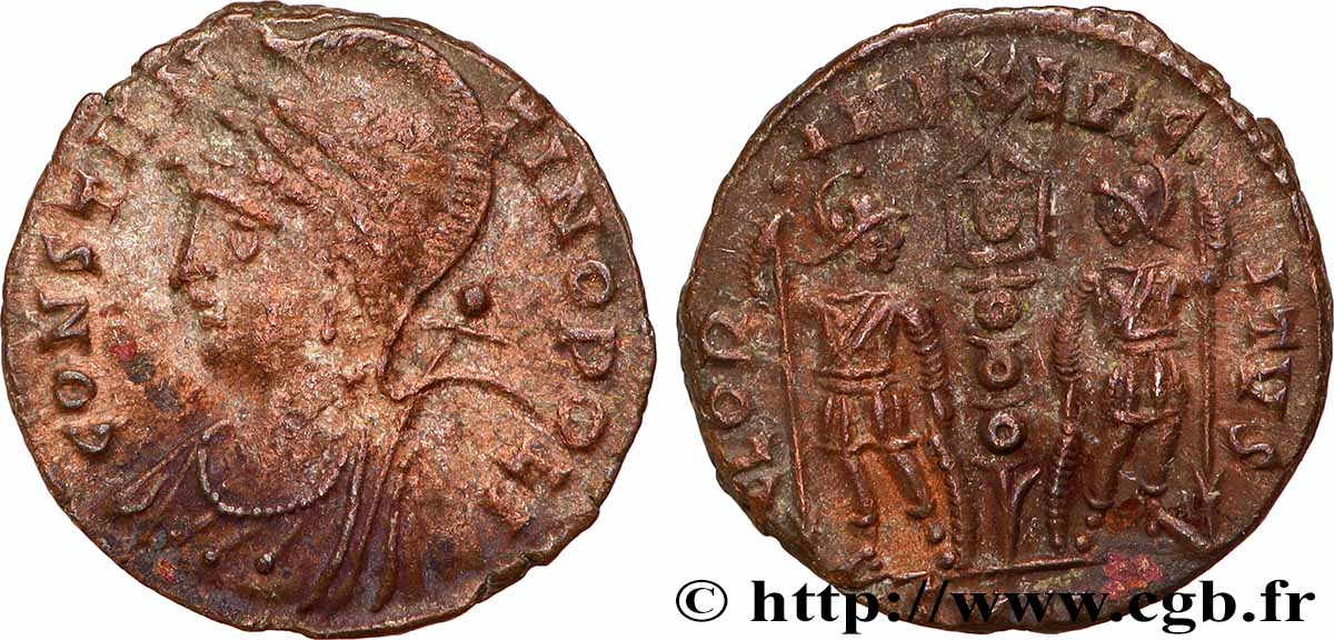 CONSTANTINOPEL Centenionalis ou nummus SS
