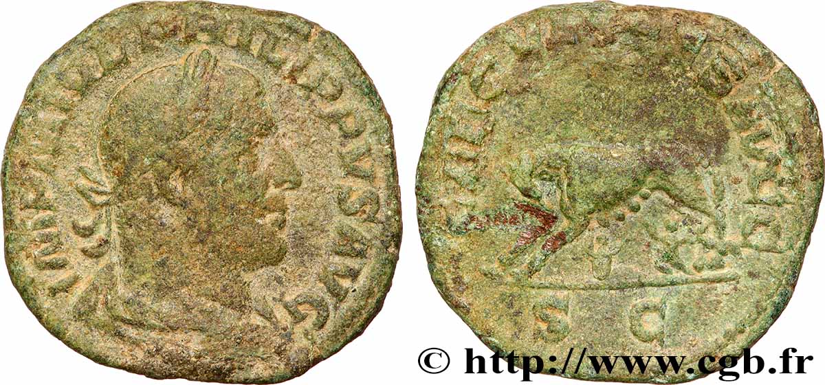 PHILIPPUS I. ARABS Sesterce fSS/S
