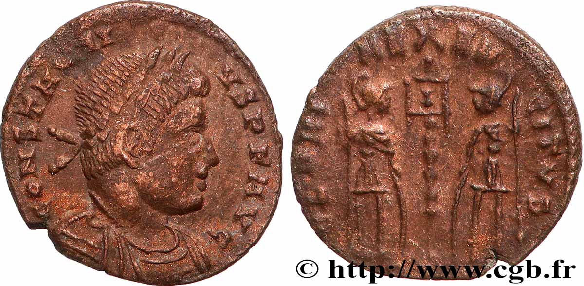 CONSTANTIUS II Centenionalis ou nummus XF