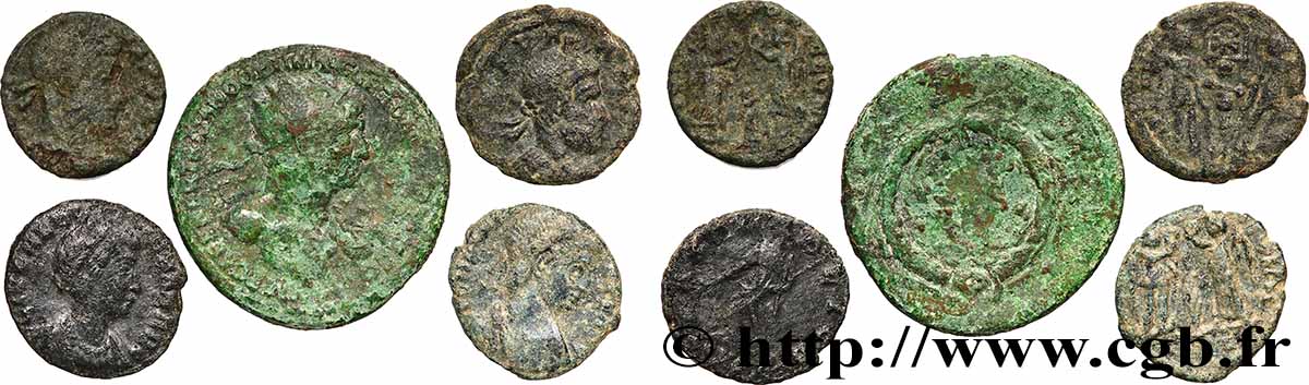 LOTS Lots de 5 monnaies lot