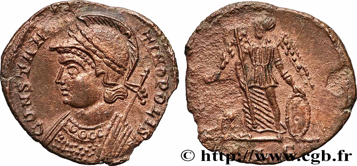 CONSTANTINOPOLIS Centenionalis ou nummus AU/XF