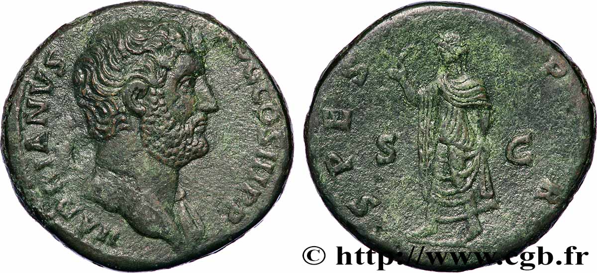 HADRIAN Sesterce AU