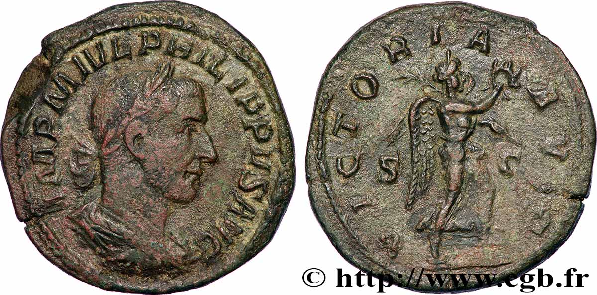 PHILIPPUS Sesterce XF