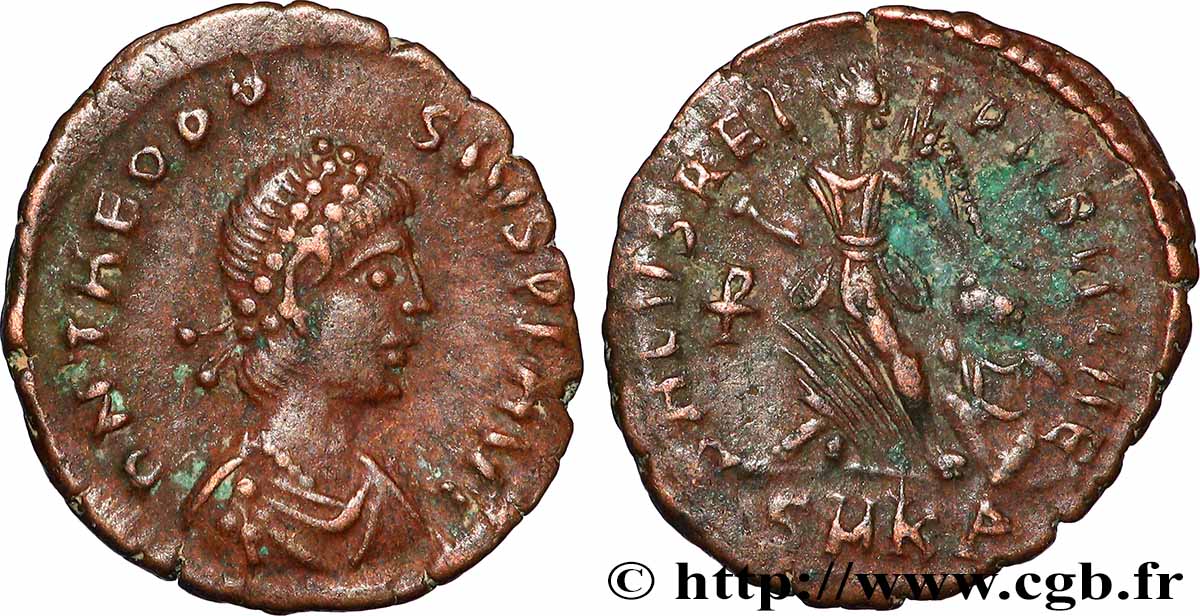 THEODOSIUS I Nummus fVZ/fSS