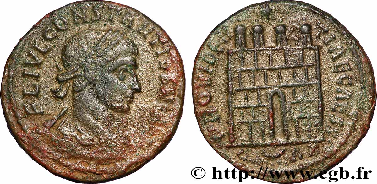 CONSTANTIUS II Centenionalis ou nummus XF