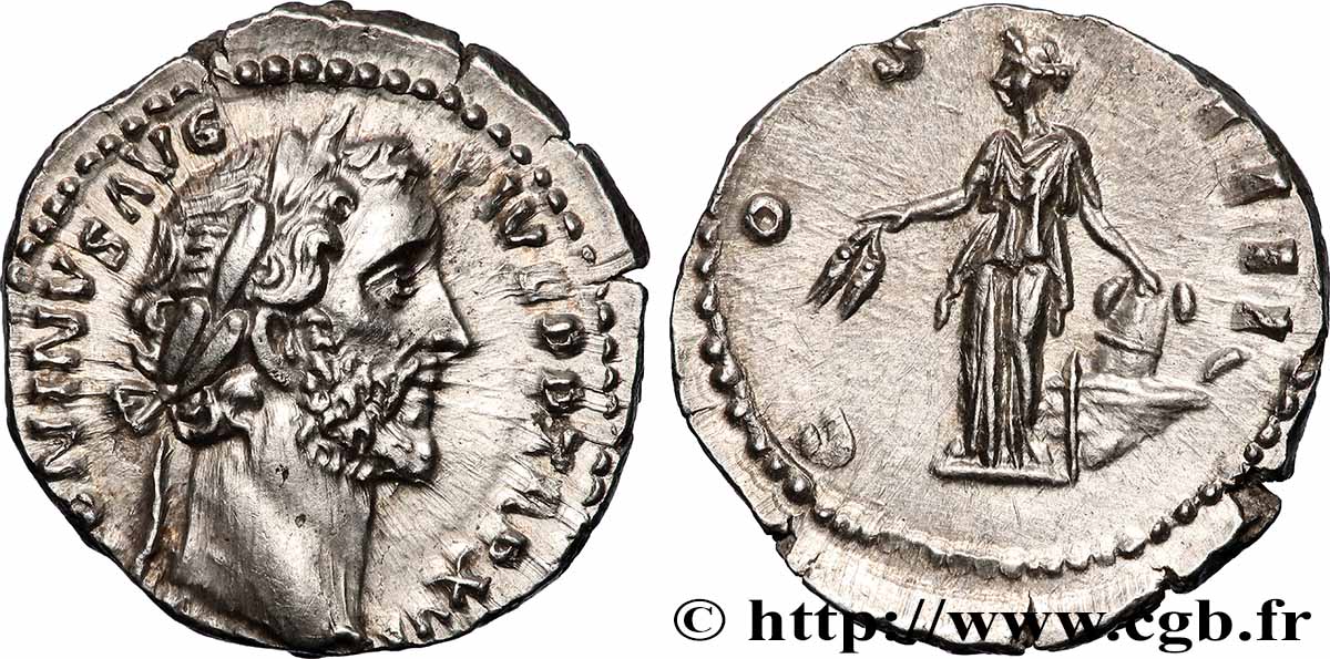 ANTONINUS PIUS Denier MS