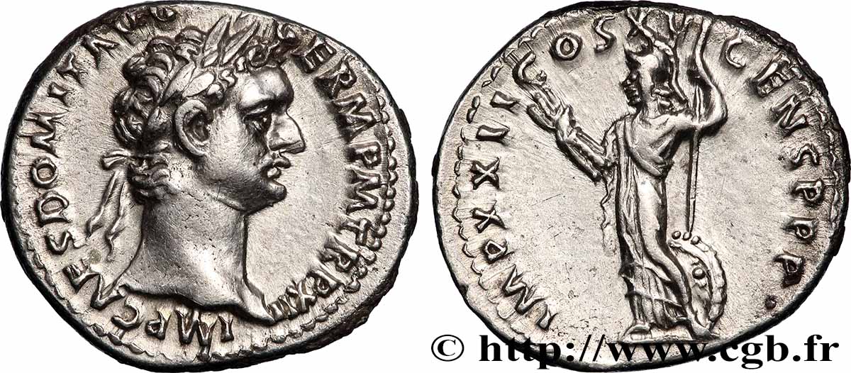 DOMITIANUS Denier AU