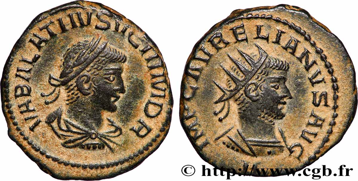 AURELIAN and VABALLATHUS Antoninien AU