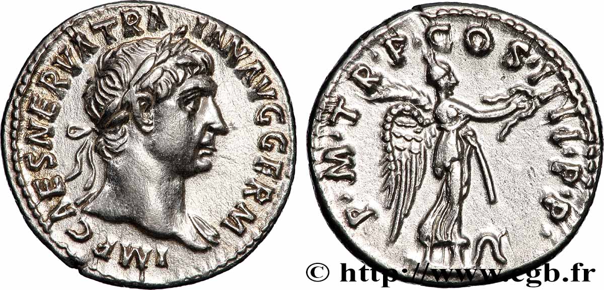 TRAJANUS Denier MS/AU