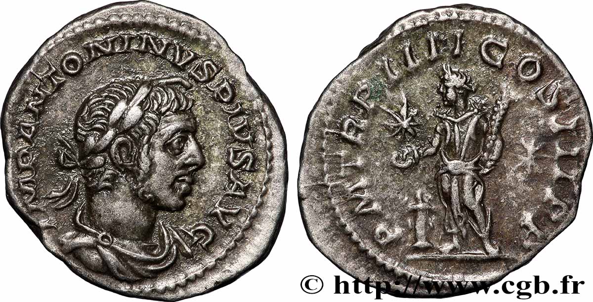 ELAGABALUS Denier AU