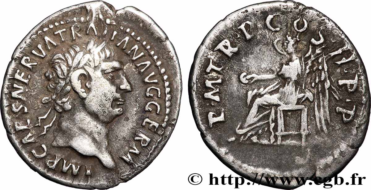 TRAJANUS Denier AU/XF