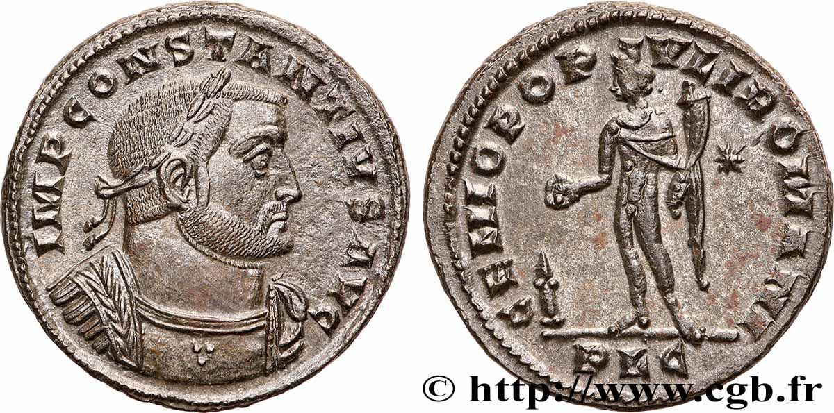 CONSTANCE Ier CHLORE Follis ou nummus SUP/TTB+