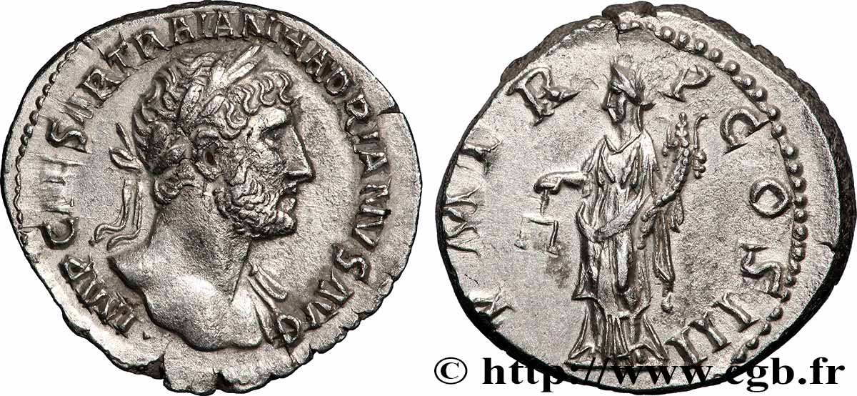HADRIAN Denier AU