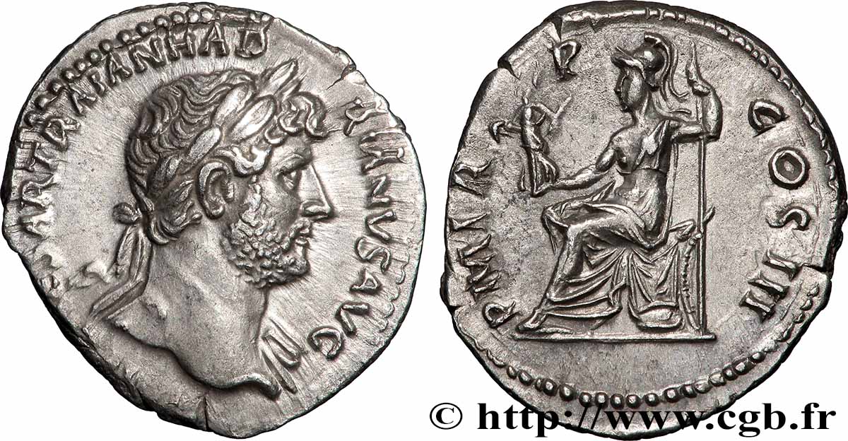 HADRIAN Denier MS/AU