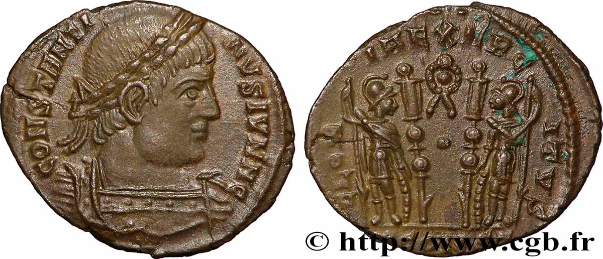 CONSTANTINE I THE GREAT Centenionalis ou nummus AU
