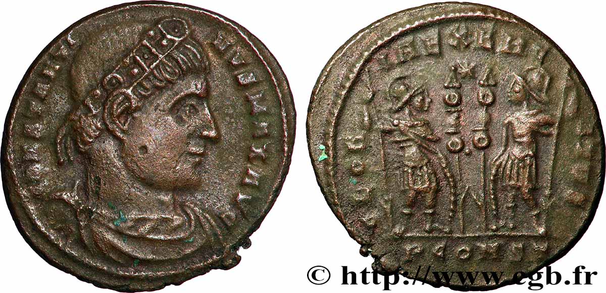 CONSTANTINE I THE GREAT Centenionalis ou nummus AU