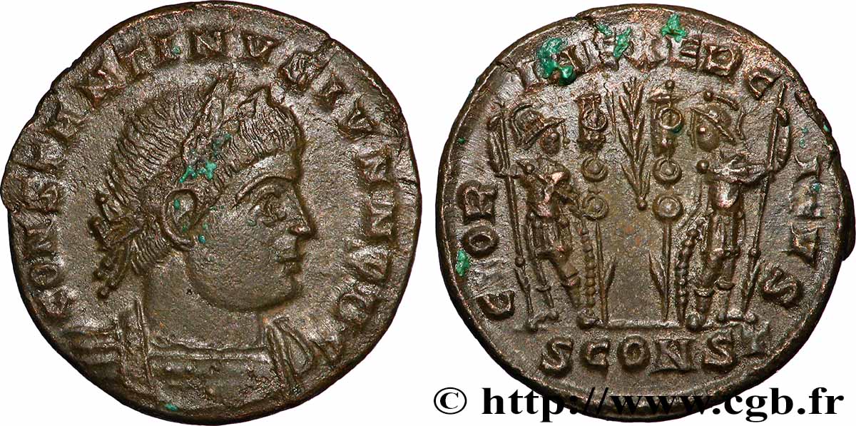 CONSTANTINE I THE GREAT Centenionalis ou nummus AU