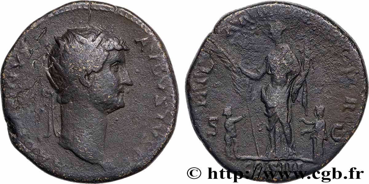 HADRIAN Dupondius  VF