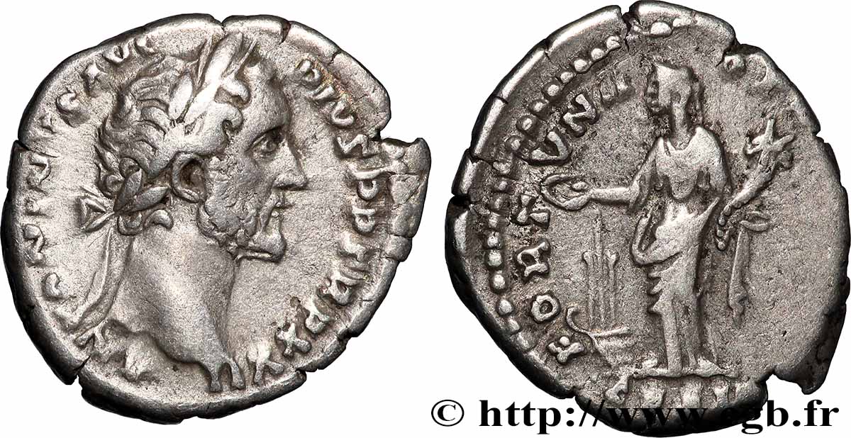 ANTONINUS PIUS Denier AU/XF